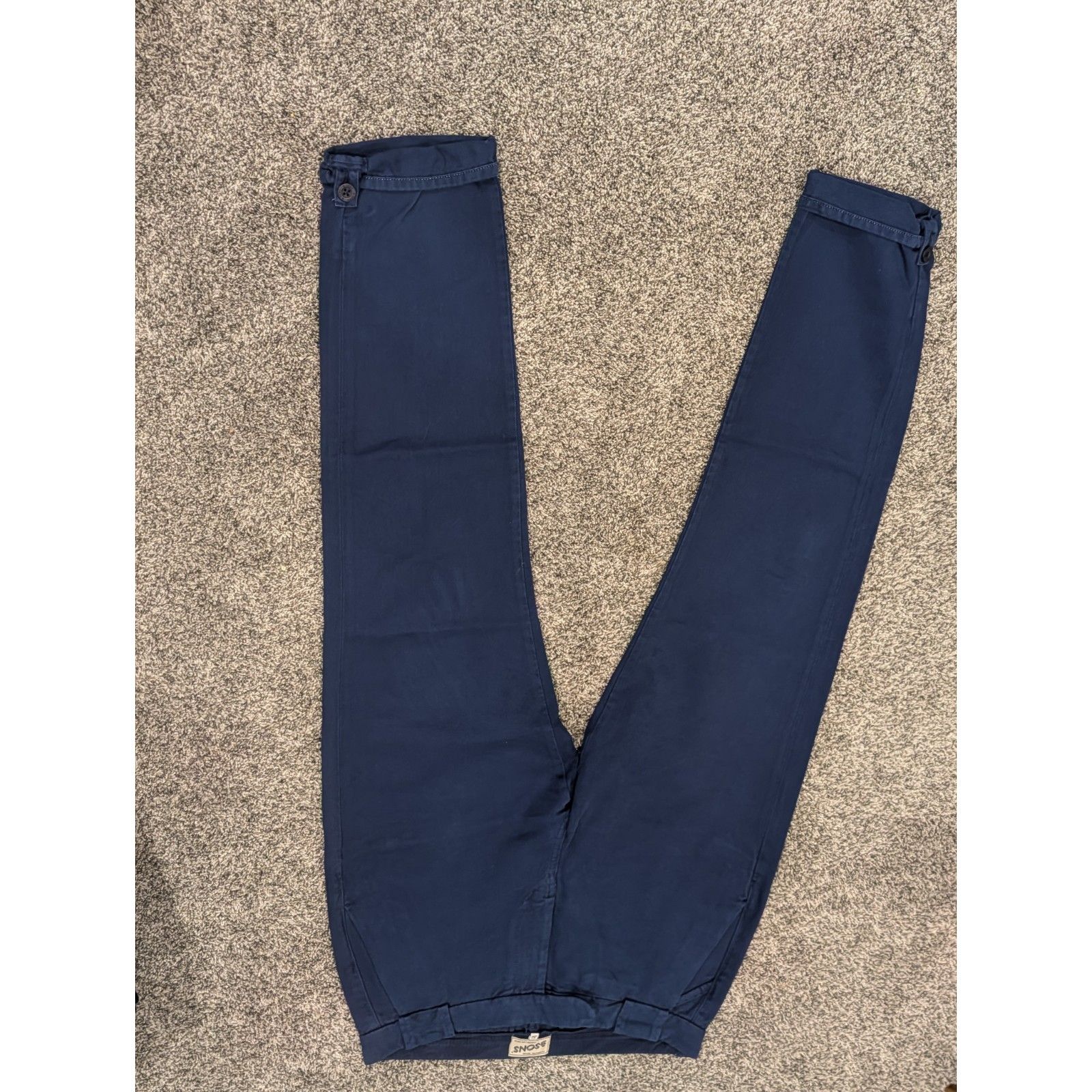 &Sons Trading Co Men’s 32 Navy Blue Cotton Chino Trousers Cinch Back Workwear — image 5 of 7